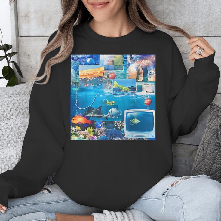 Frutiger Aero Retro Vibes Y2K Retro Grunge Unisex Sweatshirt