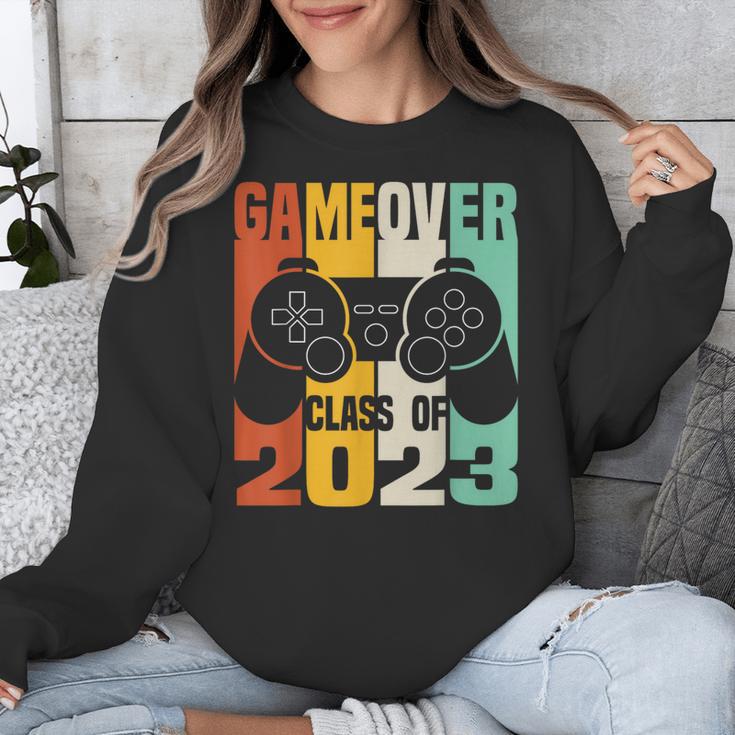GAME OVER Class Of 2023 Video Games Vintage Graduation Gamer Unisex Sweatshirt