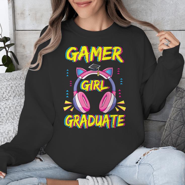 Gamer Girl Graduate Shirt Girls Kids Gamer Graduation Unisex Sweatshirt