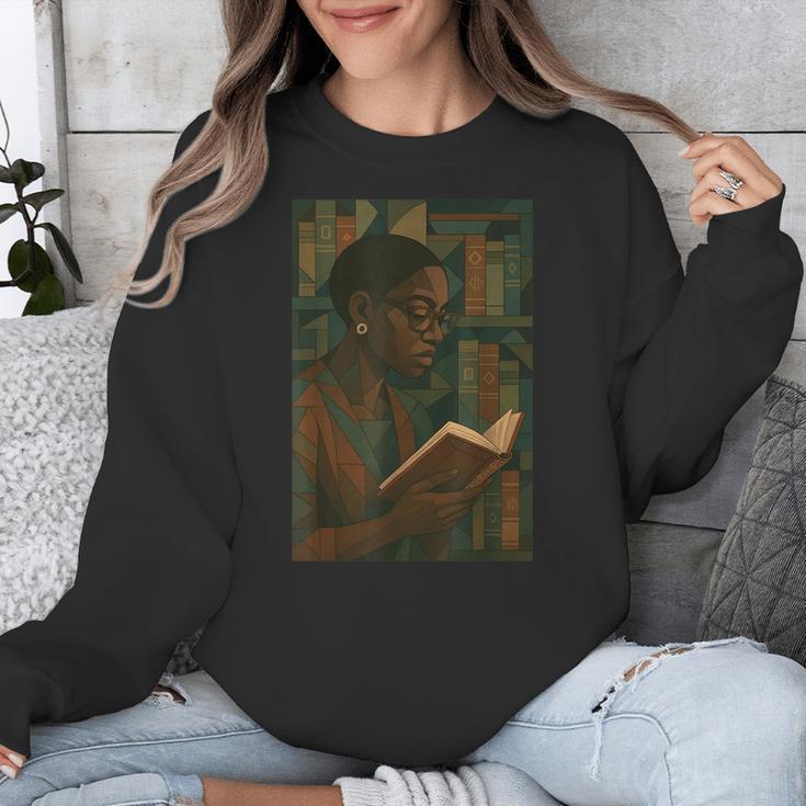 Geometric History Educated Women Teacher Book Melanin Unisex Sweatshirt Geometric History Educated Women Teacher Book Melanin Unisex Sweatshirt