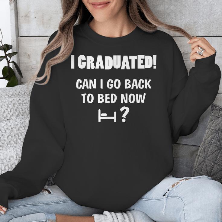 Can I Go Back To Bed Fun Graduation For Him Her T-Shirt Unisex Sweatshirt