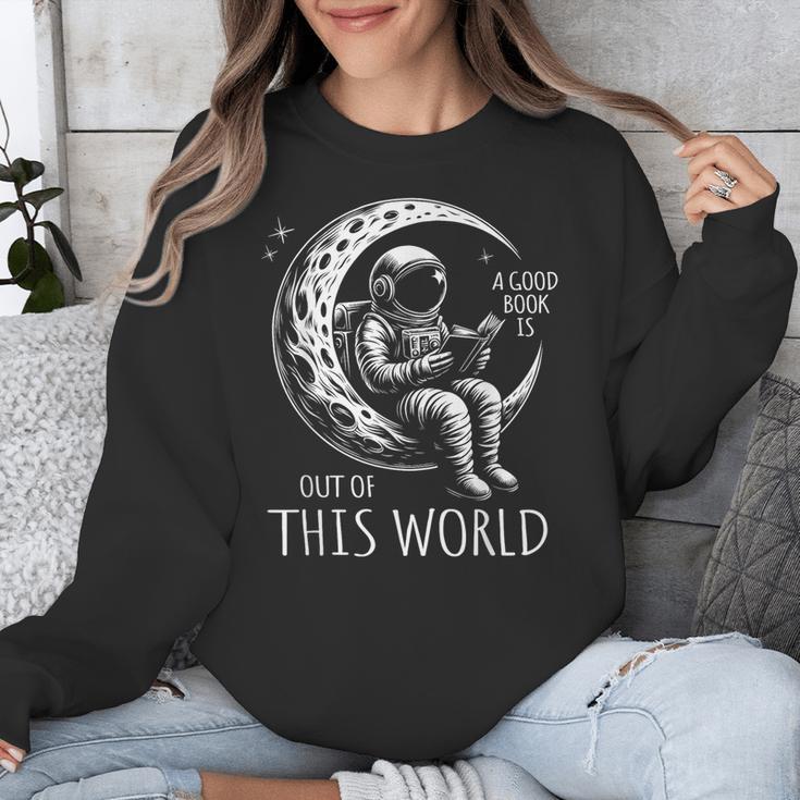 A Good Book Is Out Of This World Kids Reading Imagination Unisex Sweatshirt A Good Book Is Out Of This World Kids Reading Imagination Unisex Sweatshirt