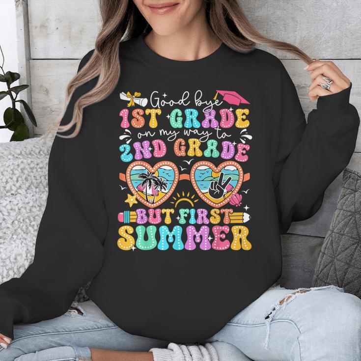 Goodbye 1st Grade Graduation To 2nd Grade But First Summer Unisex Sweatshirt