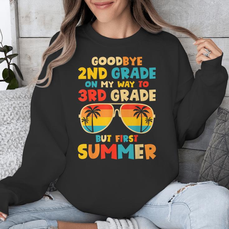 Goodbye 2nd Grade Graduation To 3rd Grade Hello Summer Kids Unisex Sweatshirt