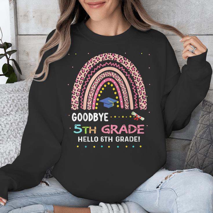 Goodbye 5TH Grade Graduation 2024 Hello 6TH Grade Rainbow Unisex Sweatshirt