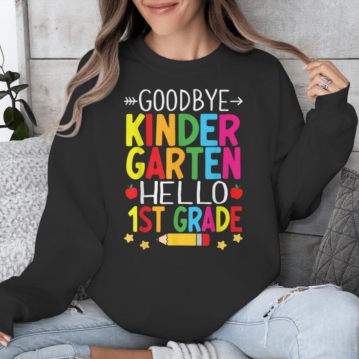 Goodbye Kinder Garten Hello 1st Grade Graduation 2024 Unisex Sweatshirt
