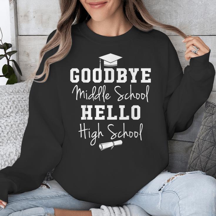 Goodbye Middle School Hello High School Graduation T-Shirt Unisex Sweatshirt