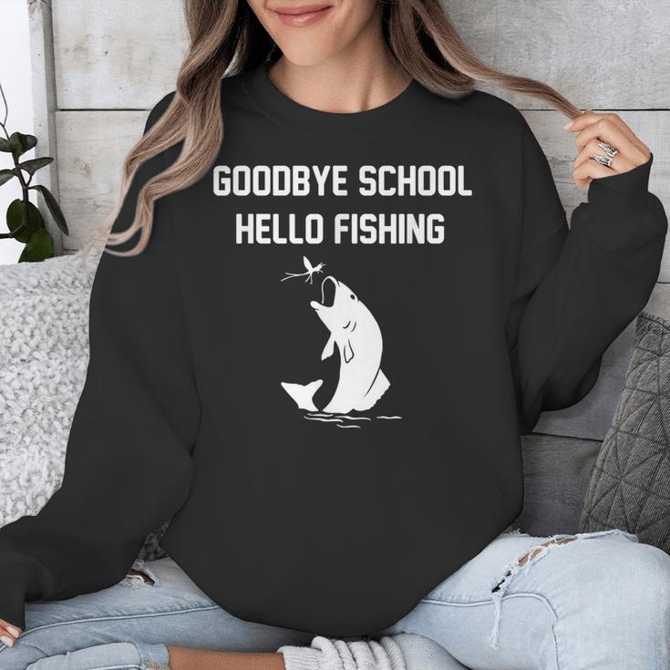 Goodbye School Hello Fishing Graduation T-Shirt Unisex Sweatshirt