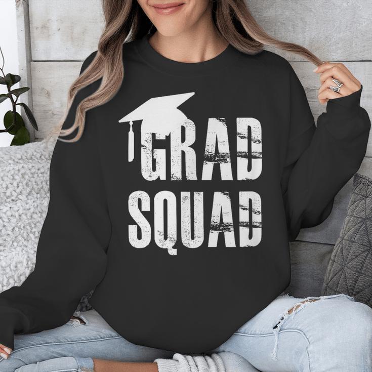 Grad Squad Graduate Graduation T-Shirt Graduation Idea Unisex Sweatshirt