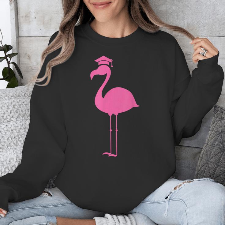 Graduate Cute Pink Flamingo Graduation Unisex Sweatshirt