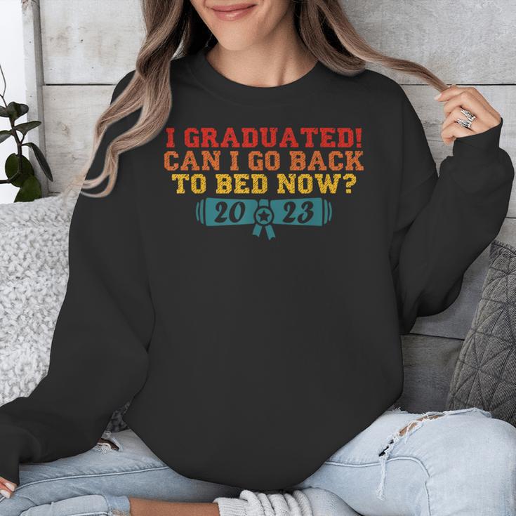 I Graduated Can I Go Back To Bed Now Graduation 2023 Unisex Sweatshirt