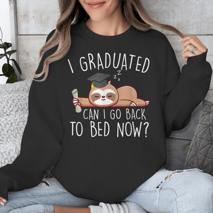I Graduated Can I Go Back To Bed Now Shirts Graduation Unisex Sweatshirt