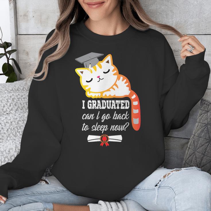 I Graduated Can I Go Back To Sleep Now Graduation Unisex Sweatshirt