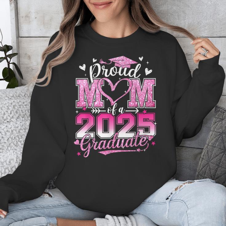 Graduation 2025 Proud Mom Of 2025 Graduate Floral Women Unisex Sweatshirt