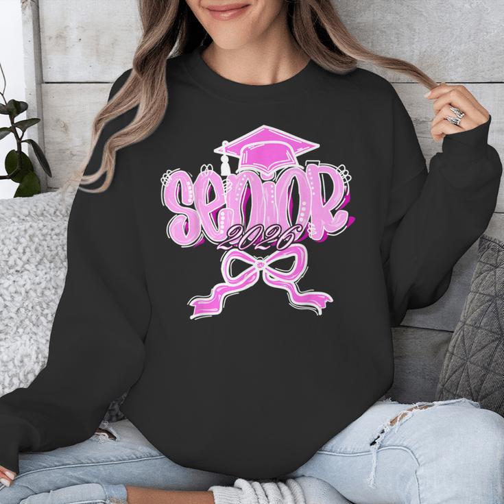 Graduation 2026 Senior 2026 Class Of 2026 Coquette Pink Girl Unisex Sweatshirt
