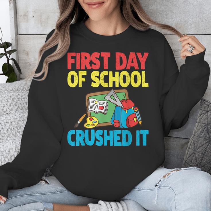 Graduation First Day Of School Crushed It Unisex Sweatshirt