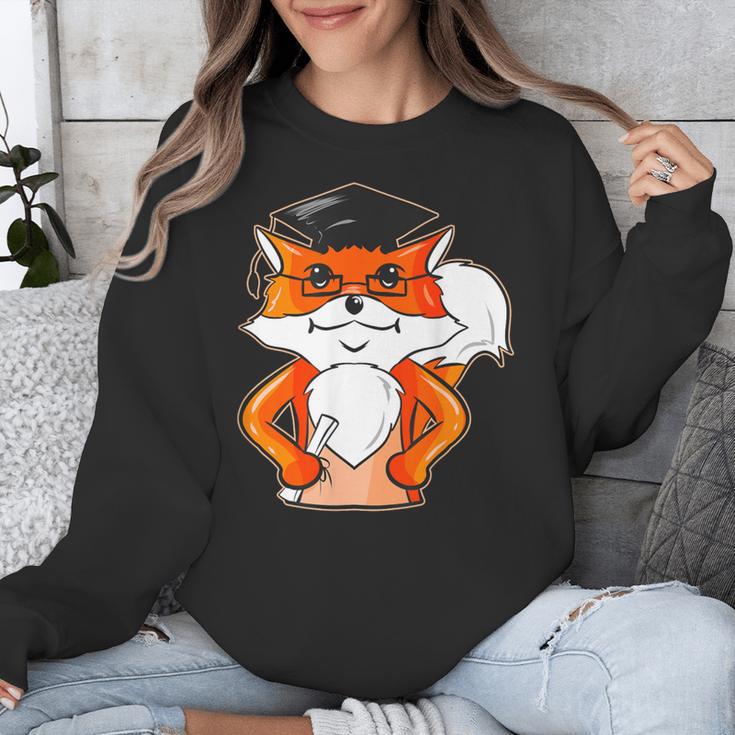 Graduation Fox School Bachelor Master Doctor Study Unisex Sweatshirt