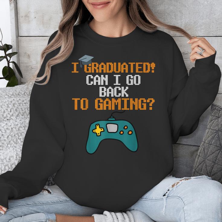 Graduation I Graduated Can I Go Back To Gaming Unisex Sweatshirt