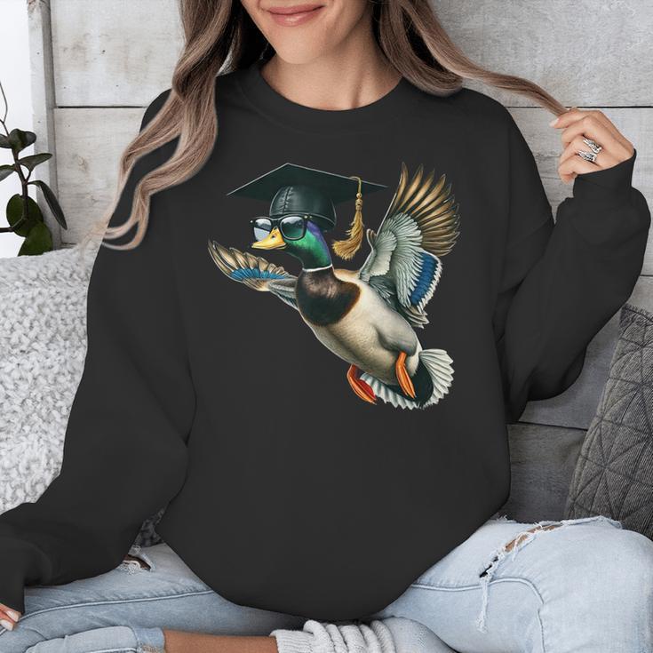 Graduation Mallard Duck Hunter Hunting Season Grad Hunting Unisex Sweatshirt