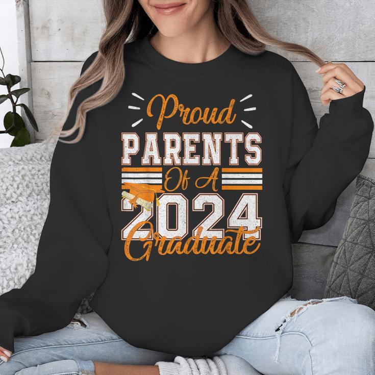Graduation Proud Parents Of a 2024 Graduate For Mom And Dad Unisex Sweatshirt