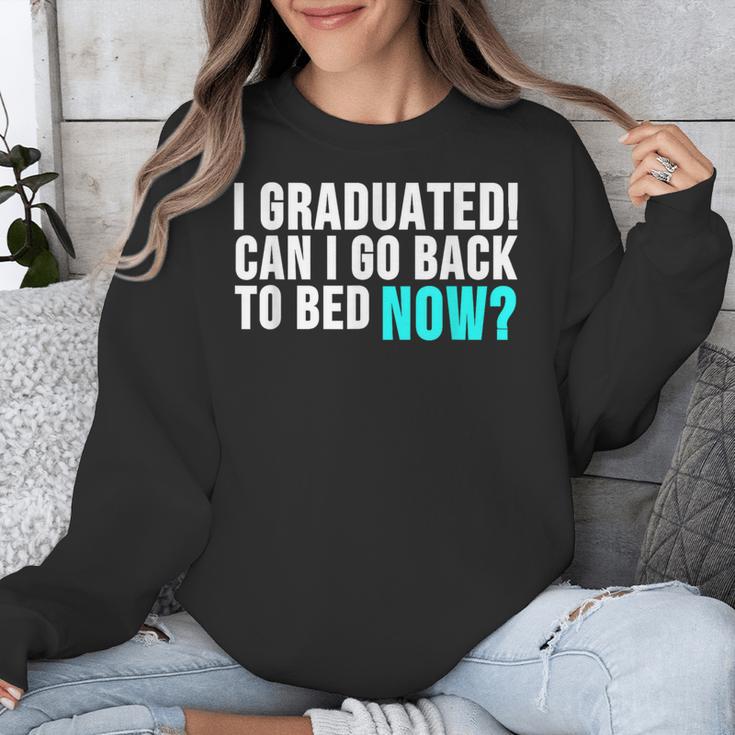 Graduation Shirt For Him Her Can I Go Back To Bed Unisex Sweatshirt