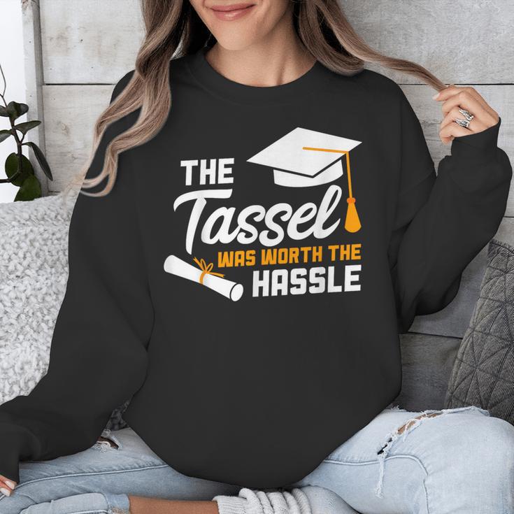 GraduationShirt Tassel Was Worth The Hassle Tee Unisex Sweatshirt