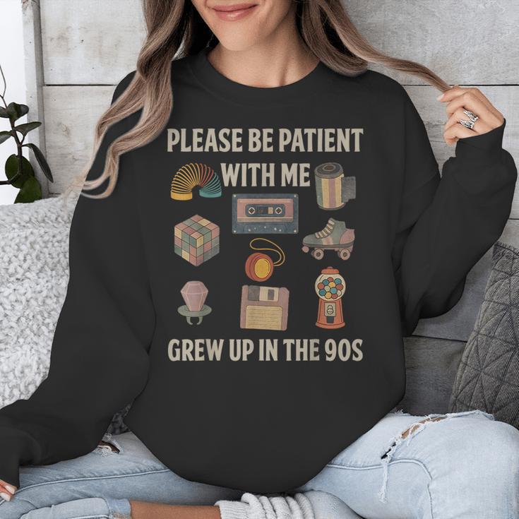 Grew Up In The 90s Retro Nostalgia Unisex Sweatshirt