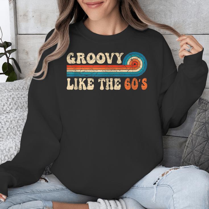 Groovy Like The 60s Aesthetic Nostalgia 1960's Retro Unisex Sweatshirt Groovy Like The 60s Aesthetic Nostalgia 1960's Retro Unisex Sweatshirt