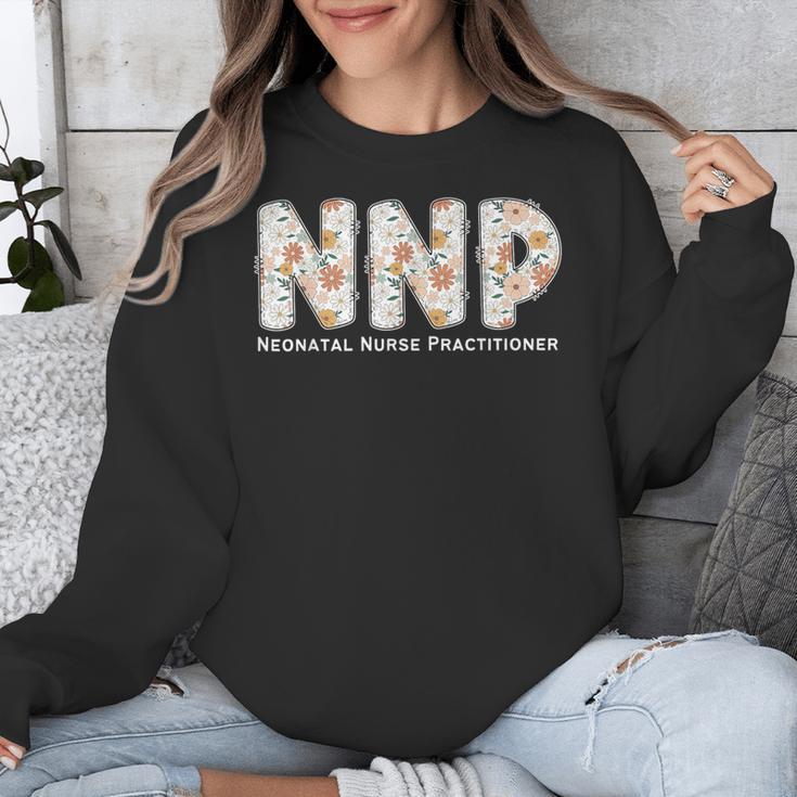 Groovy NNP Neonatal Nurse Practitioner Floral Graduation Unisex Sweatshirt