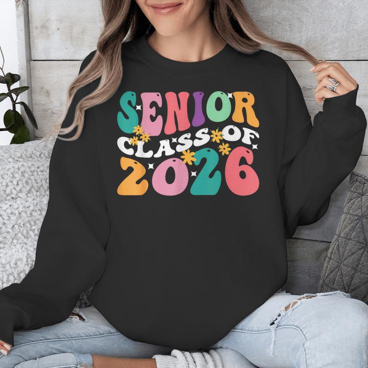 Groovy Senior Class Of 2026 My Last First Day Graduation 26 Unisex Sweatshirt