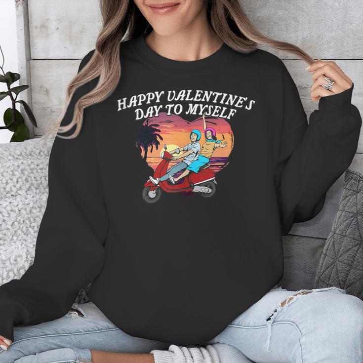 Happy Valentines Day To Myself Introvert Humor Unisex Sweatshirt Happy Valentines Day To Myself Introvert Humor Unisex Sweatshirt