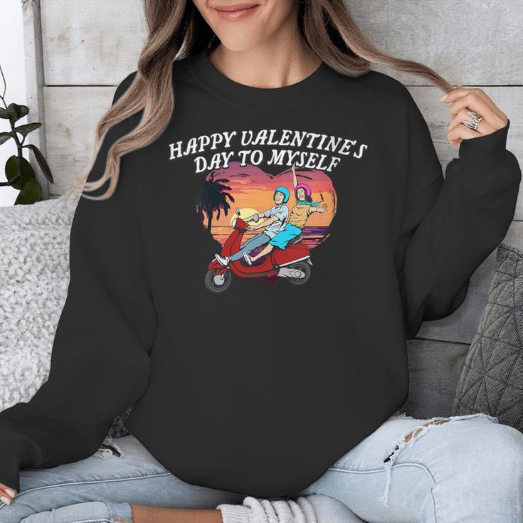 Happy Valentines Day To Myself Introvert Humor Unisex Sweatshirt Happy Valentines Day To Myself Introvert Humor Unisex Sweatshirt
