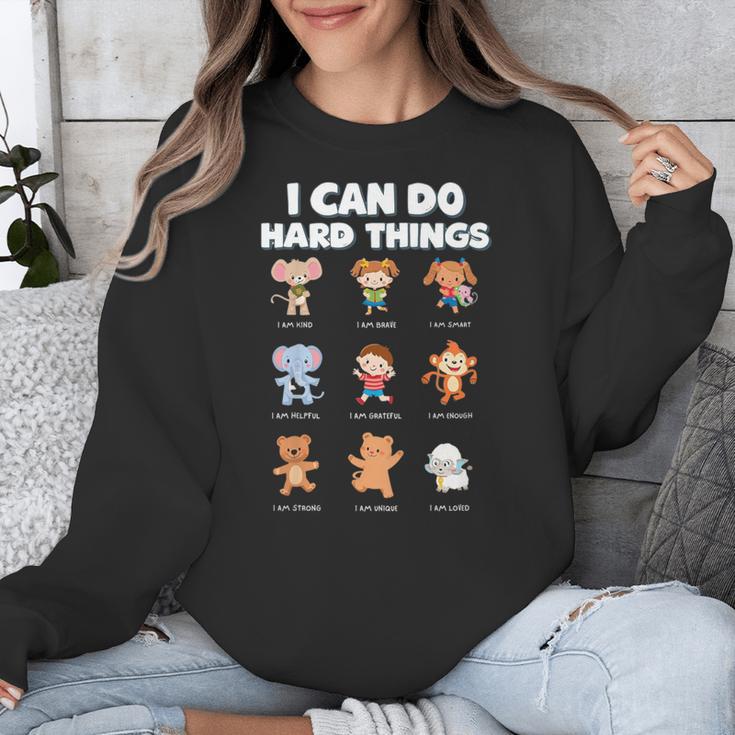 I Can Do Hard Things Children's Book Characters Unisex Sweatshirt