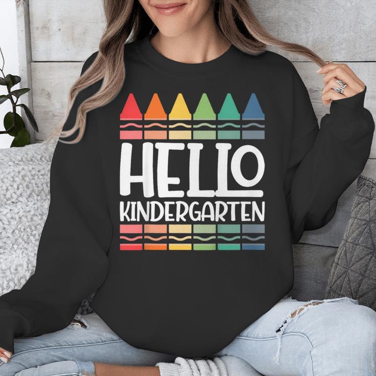 Hello Kindergarten First Day Back To School Graduation Unisex Sweatshirt