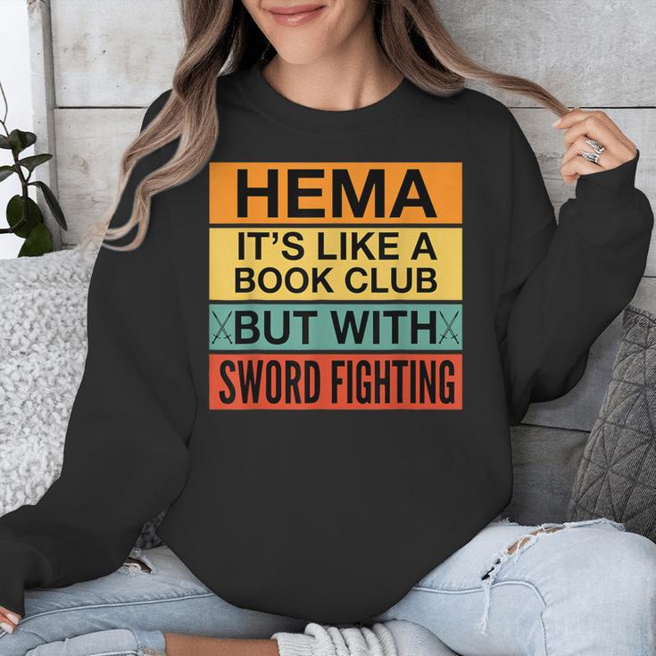 Hema Definition Like A Book Club With Swords Unisex Sweatshirt