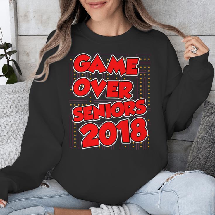 High School Graduation Tshirt Game Over Senior Class Of 2018 Unisex Sweatshirt