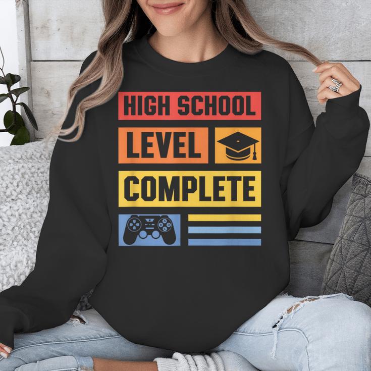 High School Level Complete Class Of 2024 Senior Graduation Unisex Sweatshirt