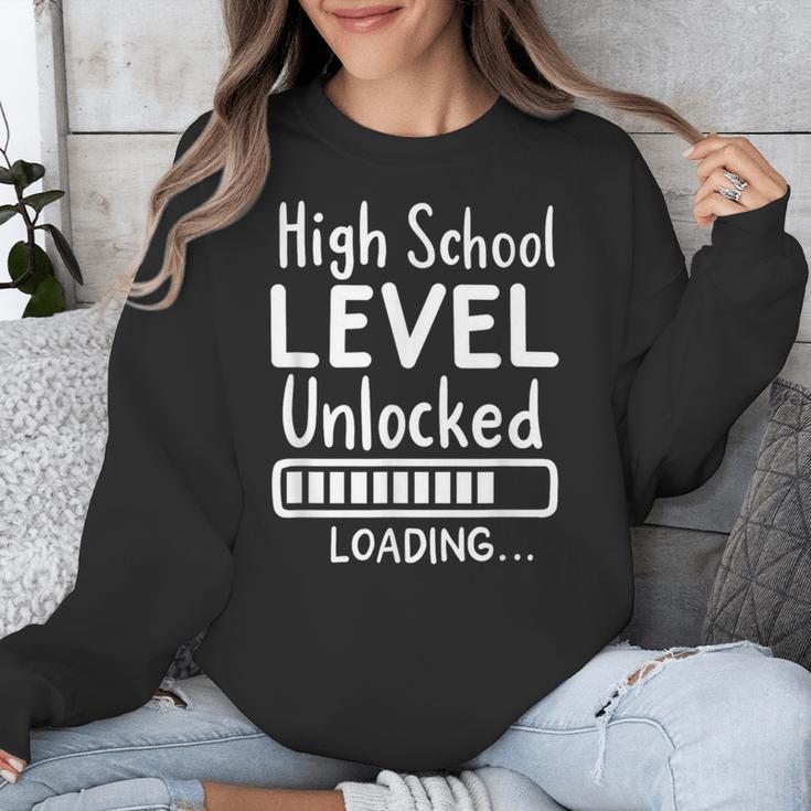 High School Level Unlocked Gamer Graduation Apparel Unisex Sweatshirt