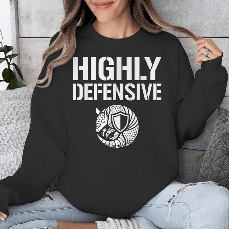 Highly Defensive Armadillo Shield Introvert Boundaries Unisex Sweatshirt