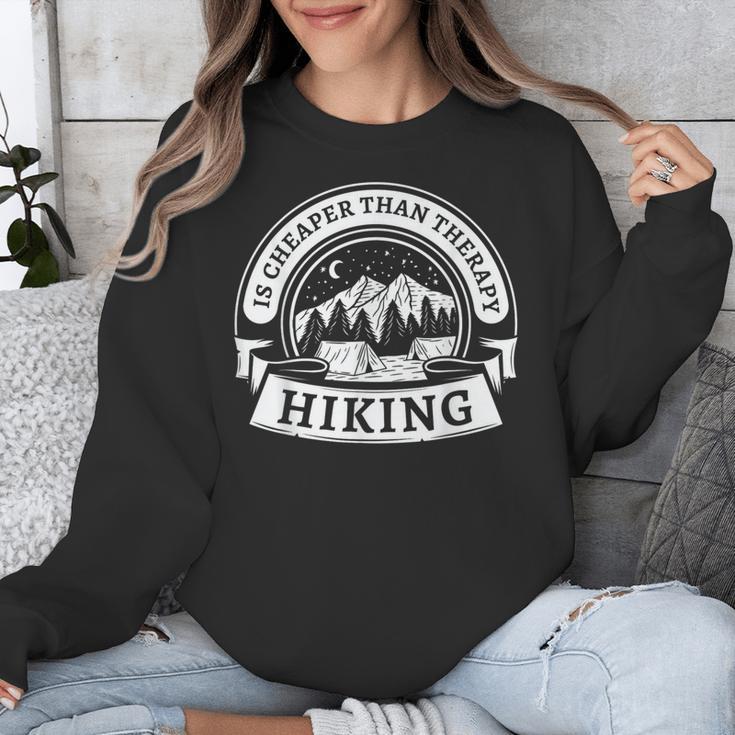 Hiking It's Cheaper Than A Therapy Introvert Shirt Unisex Sweatshirt Hiking It's Cheaper Than A Therapy Introvert Shirt Unisex Sweatshirt