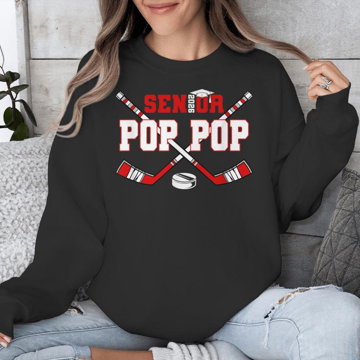 Hockey Senior Pop Pop Graduation Class Of 2026 Kids Unisex Sweatshirt