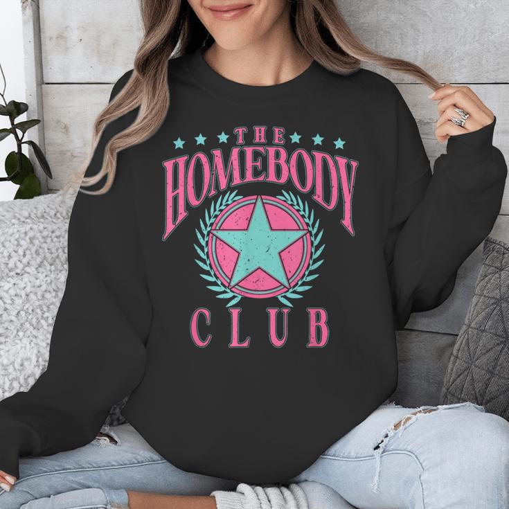 The Homebody Club Antisocial Retro Introvert Unisex Sweatshirt
