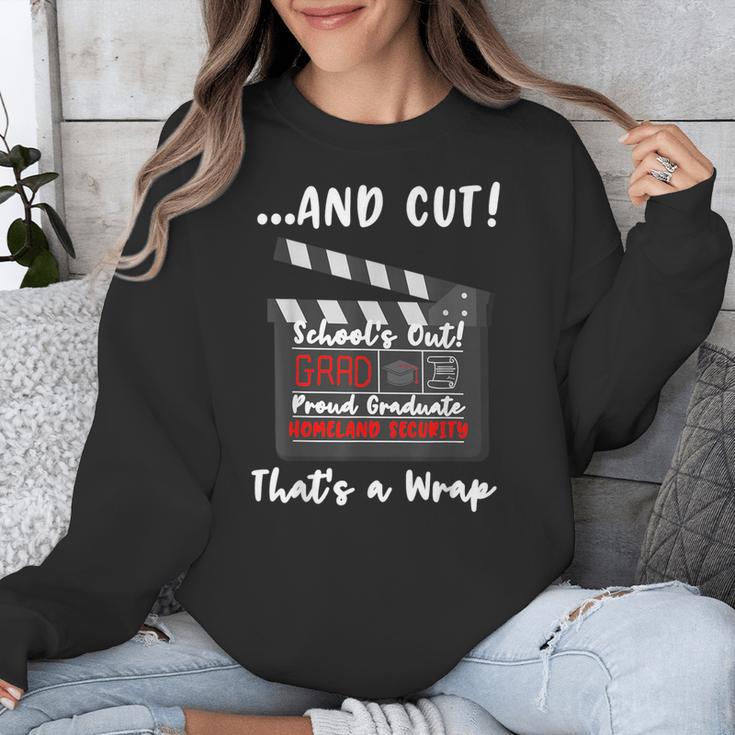 Homeland Security Degree Graduation Film Clapper Unisex Sweatshirt