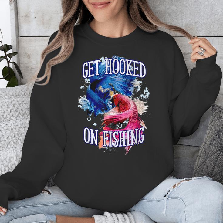 Hooked On Fishing Introvert Sayings Antisocial Quotes Unisex Sweatshirt Hooked On Fishing Introvert Sayings Antisocial Quotes Unisex Sweatshirt