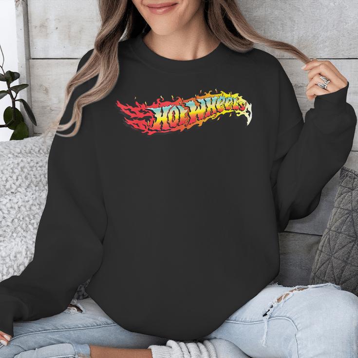 Hot Wheels Comic Book Fire Logo Unisex Sweatshirt Hot Wheels Comic Book Fire Logo Unisex Sweatshirt