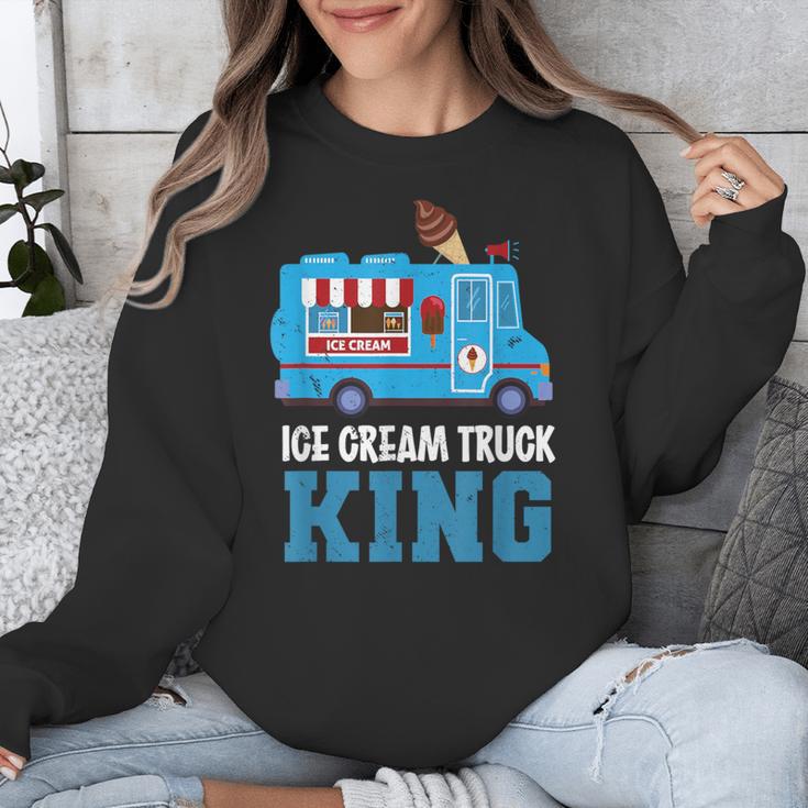 Ice Cream Truck King Nostalgia Summer Ice Cream Truck Driver Unisex Sweatshirt Ice Cream Truck King Nostalgia Summer Ice Cream Truck Driver Unisex Sweatshirt