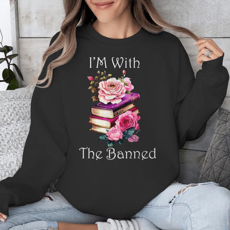 I'm With The Banned Books Bold Statement Against Censorshi Unisex Sweatshirt I'm With The Banned Books Bold Statement Against Censorshi Unisex Sweatshirt