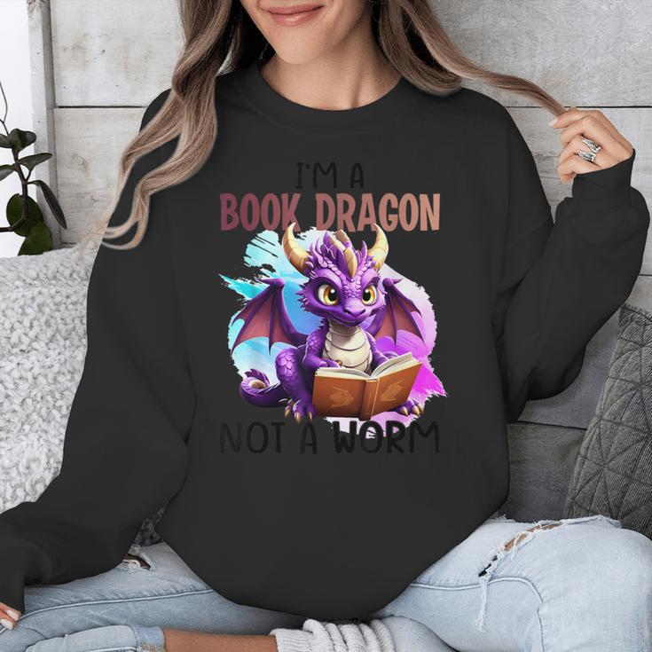 I'm A Book Dragon Not A Worm Unisex Sweatshirt