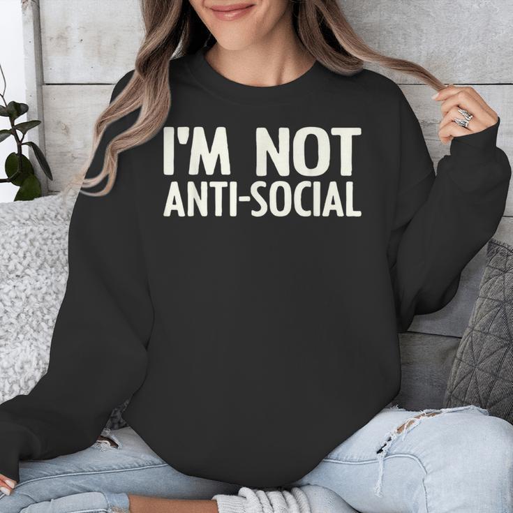 I'm Not Anti-Social I Introvert Unisex Sweatshirt