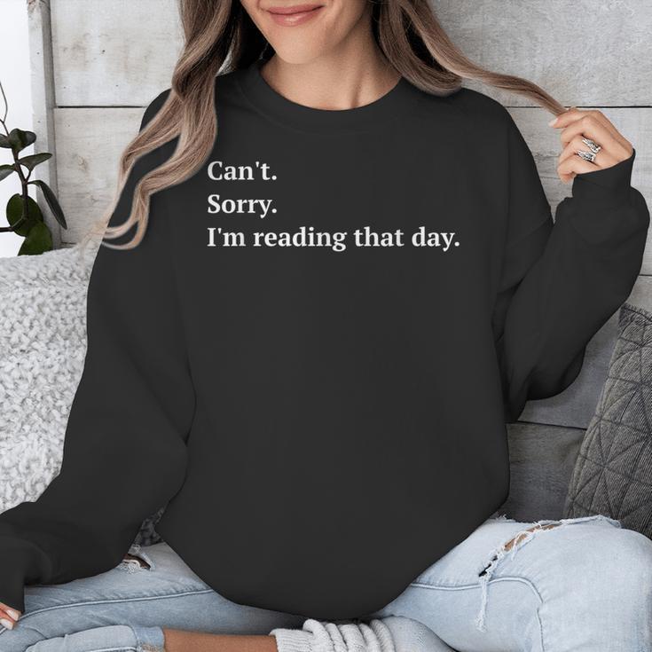 I'm Reading That Day For Book Lovers And Readers Unisex Sweatshirt